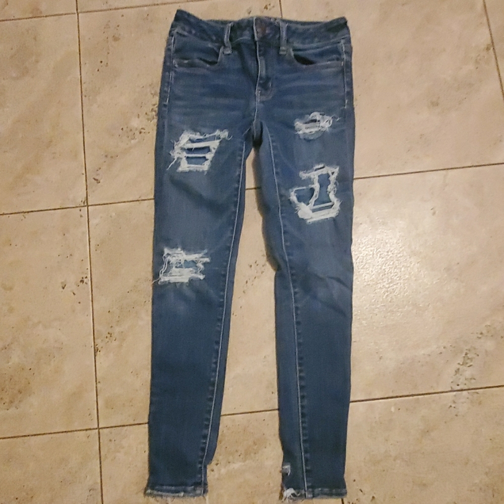 American Eagle High Waisted sKinny Jean's